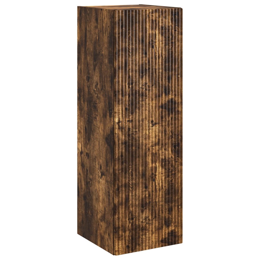 vidaXL Väggmonterat Badrumsskåp Rökt ek 33 x 34,5 x 60 cm
