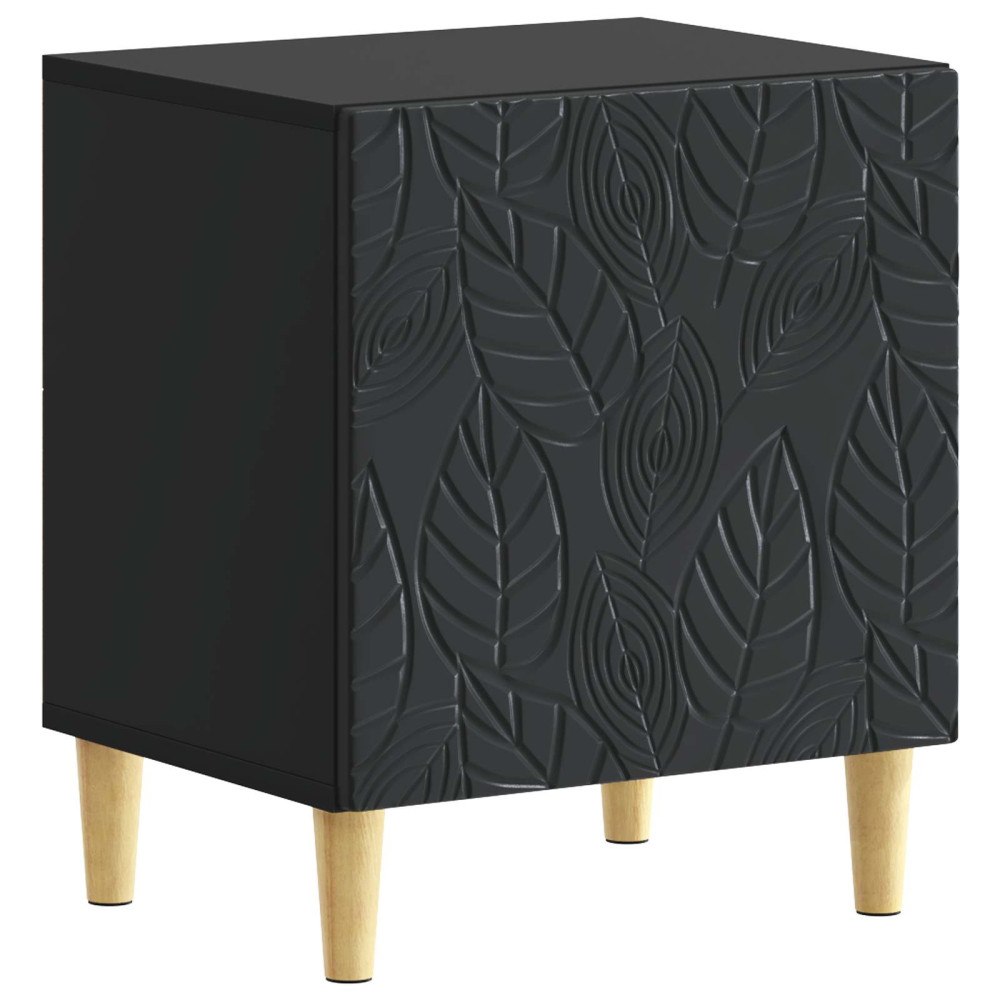 vidaXL Sängbord Svart 43 x 34,5 x 50 cm Konstruerat trä