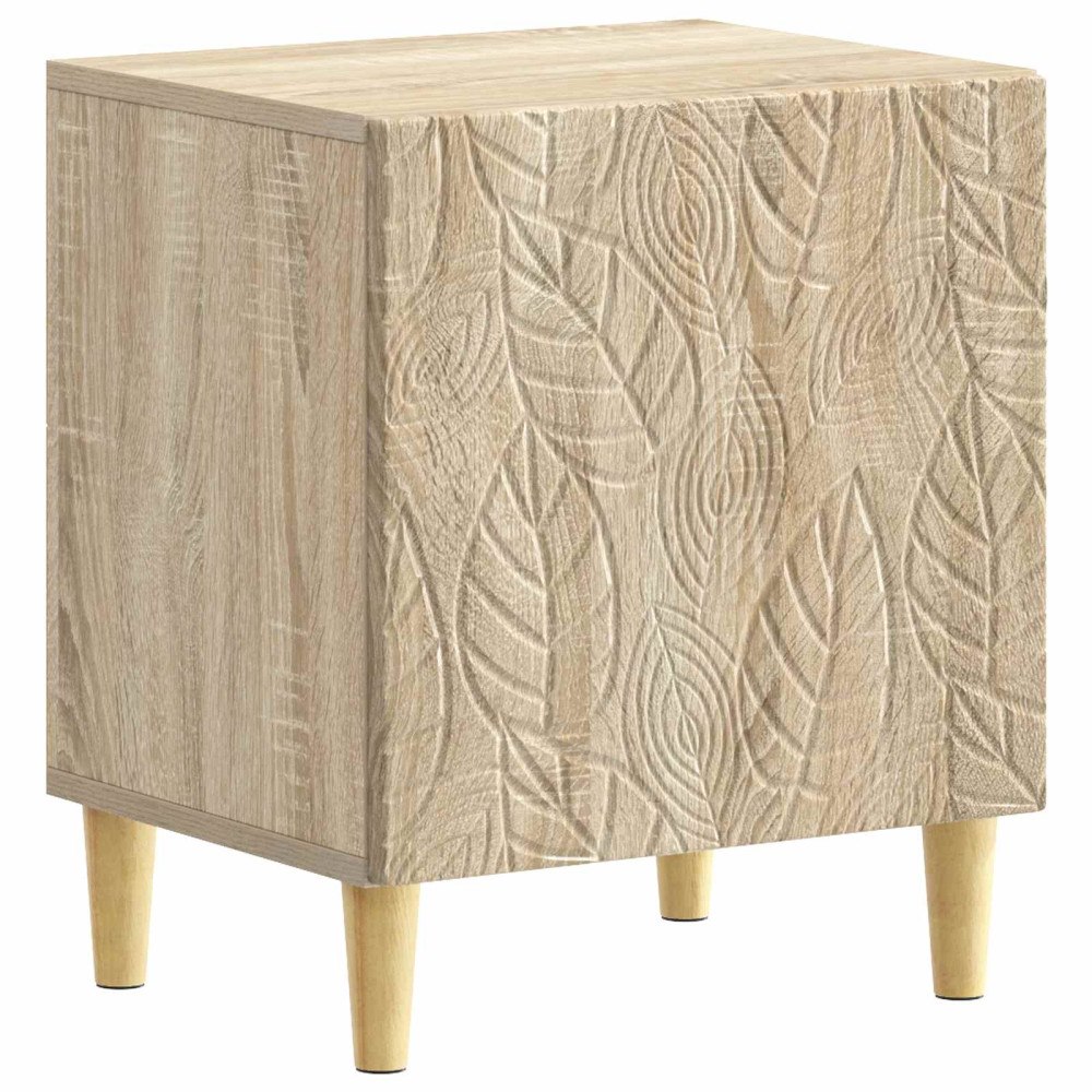 vidaXL Sängbord Sonoma-ek 43 x 34,5 x 50 cm Konstruerat trä