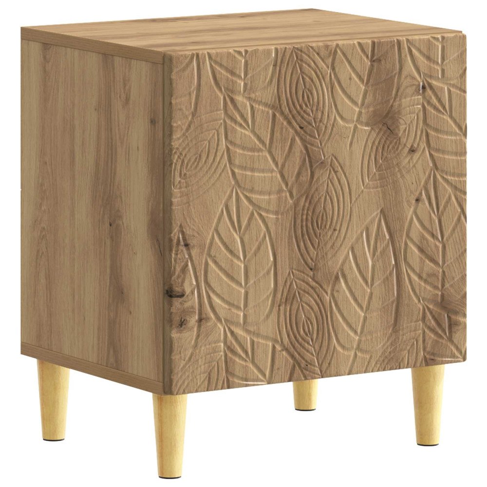 vidaXL Sängbord Artisan-ek 43 x 34,5 x 50 cm Konstruerat trä