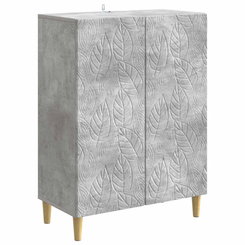 vidaXL Sideboard Betonggrå 66 x 34,5 x 90 cm Konstruerat trä