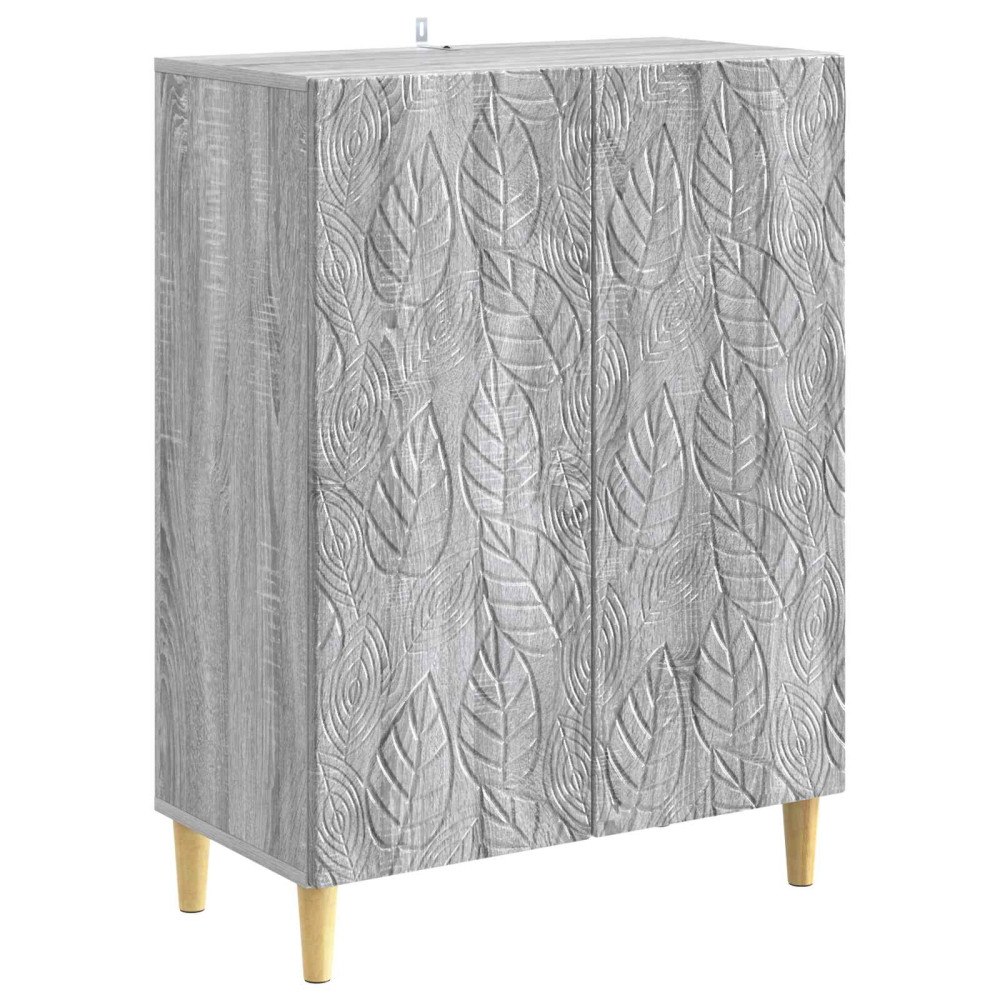 vidaXL Sideboard Grå Sonoma 66 x 34,5 x 90 cm Konstruerat trä