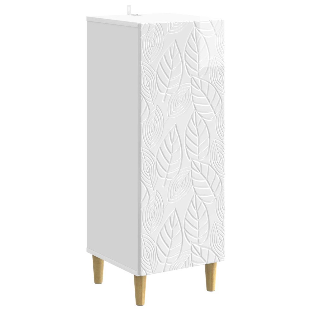 vidaXL Sideboard Vit högglans 33 x 34,5 x 90 cm Konstruerat trä