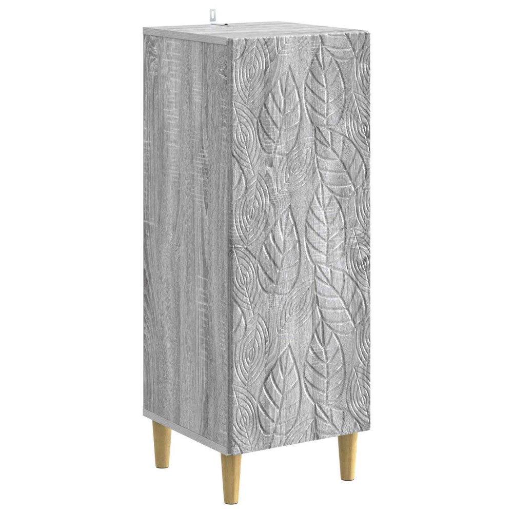 vidaXL Sideboard Grå Sonoma 33 x 34,5 x 90 cm Konstruerat trä