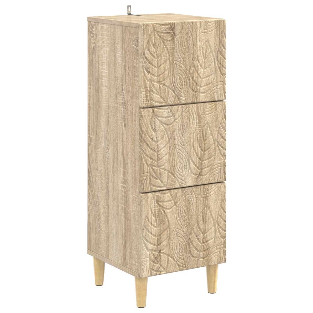 vidaXL Lådans skåp Sonoma-ek 33 x 34,5 x 90 cm Konstruerat trä