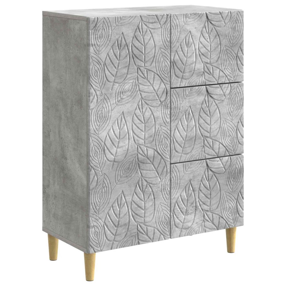 vidaXL Sideboard Betonggrå 66 x 34,5 x 90 cm Konstruerat trä
