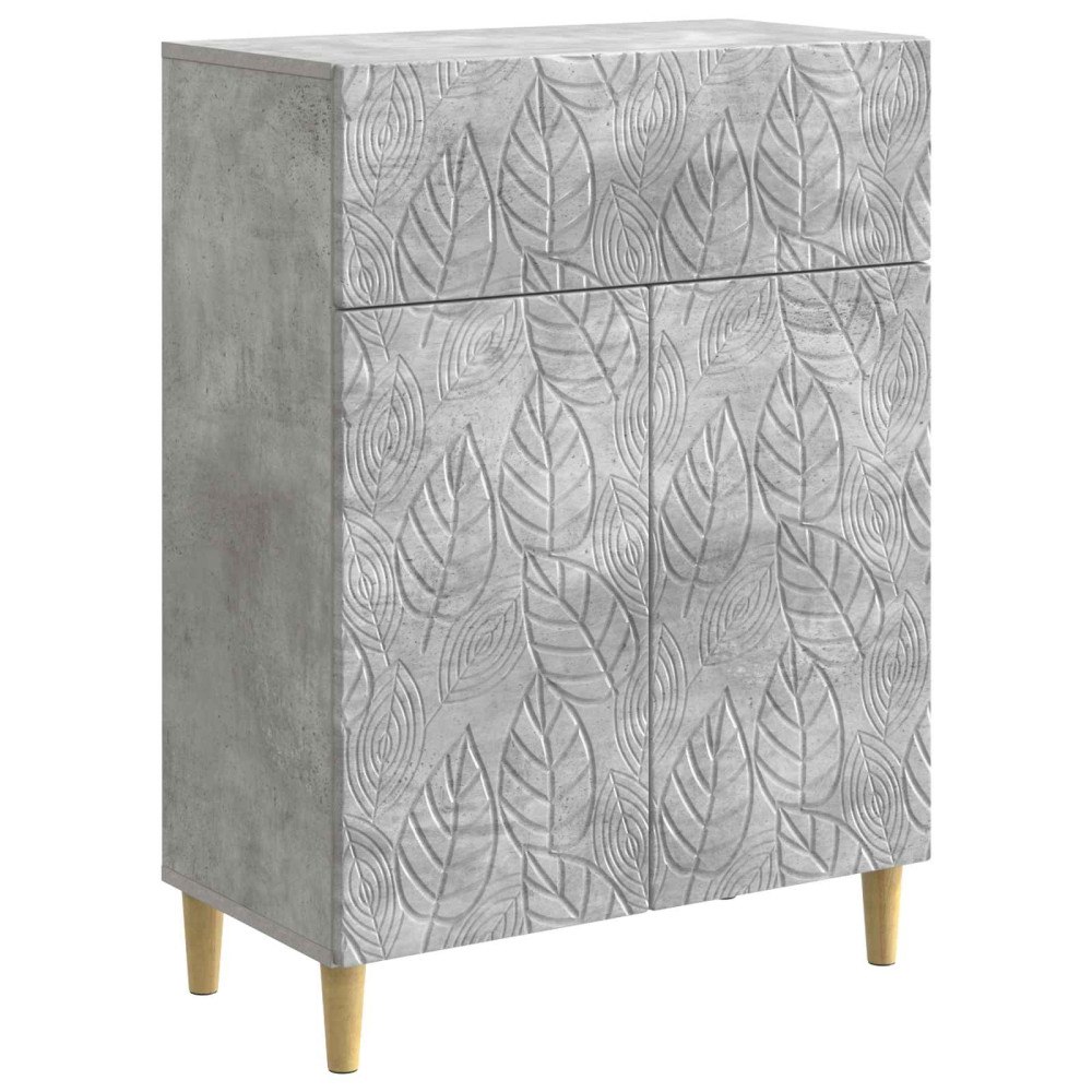 vidaXL Sideboard Betonggrå 66 x 34,5 x 90 cm Konstruerat trä