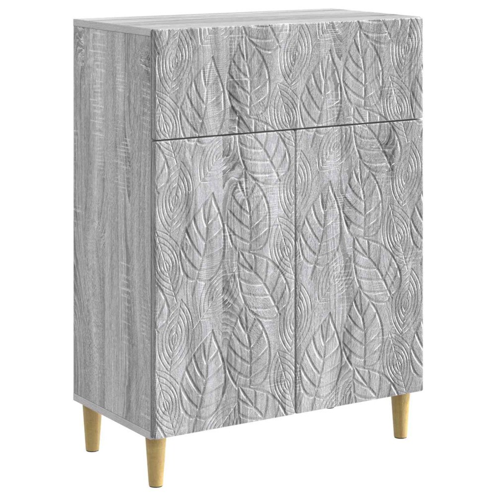 vidaXL Sideboard Grå Sonoma 66 x 34,5 x 90 cm Konstruerat trä