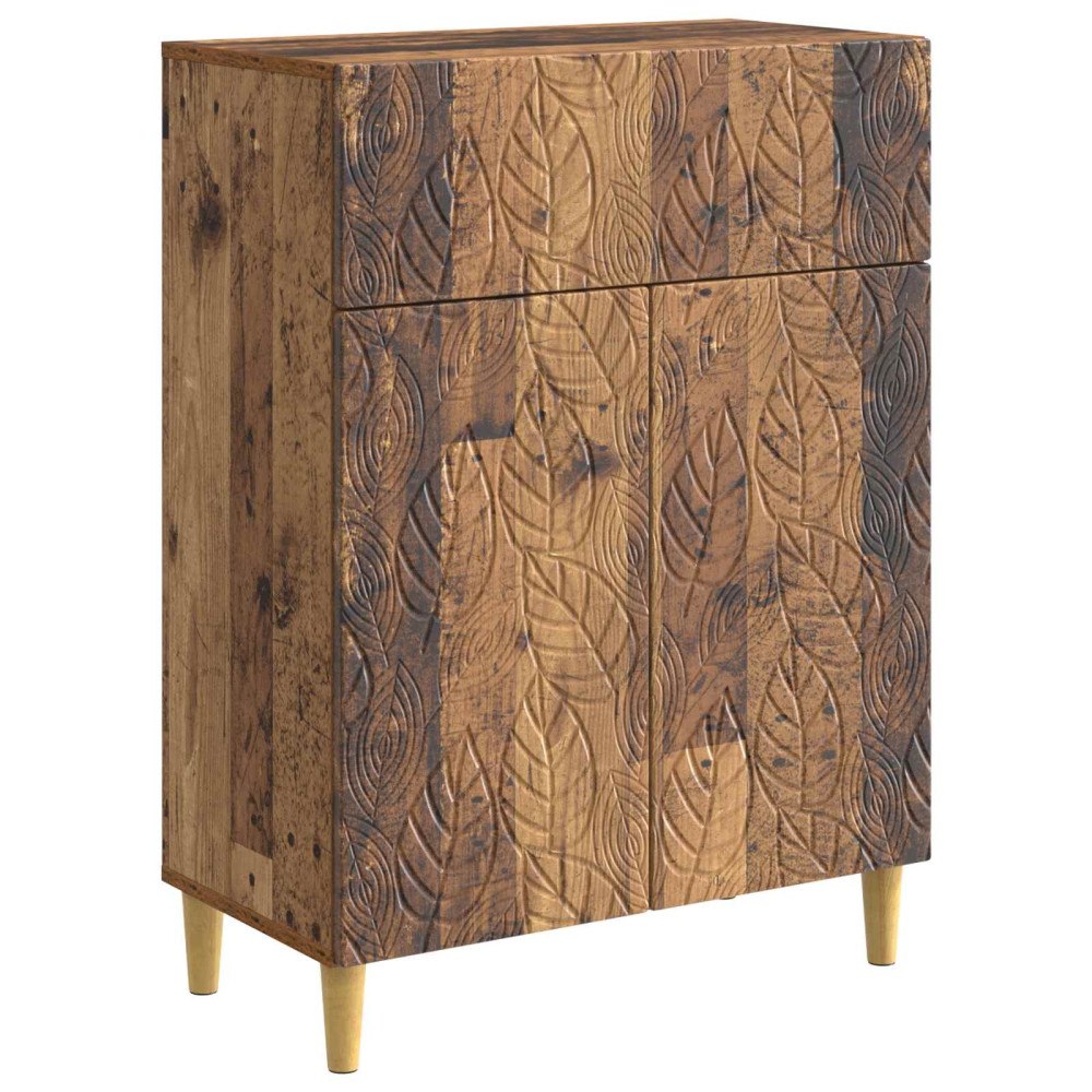 vidaXL Sideboard Gammalt trä 66 x 34,5 x 90 cm Konstruerat trä