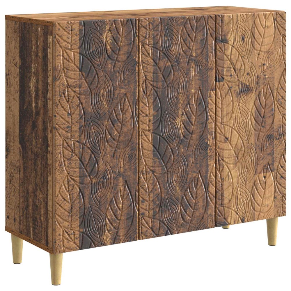 vidaXL Sideboard Gammalt trä 89 x 34,5 x 80 cm Konstruerat trä