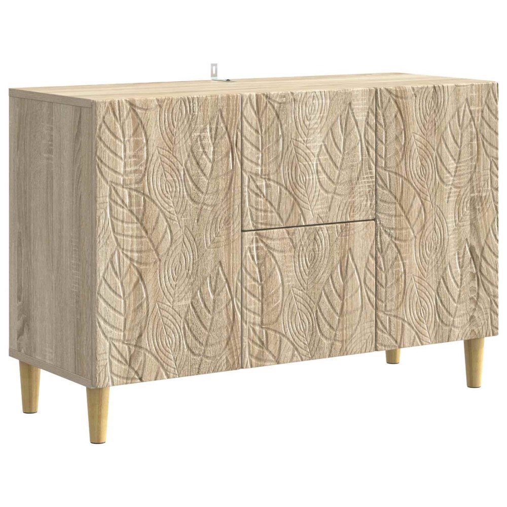 vidaXL Sideboard Sonoma-ek 89 x 34,5 x 60 cm Konstruerat trä