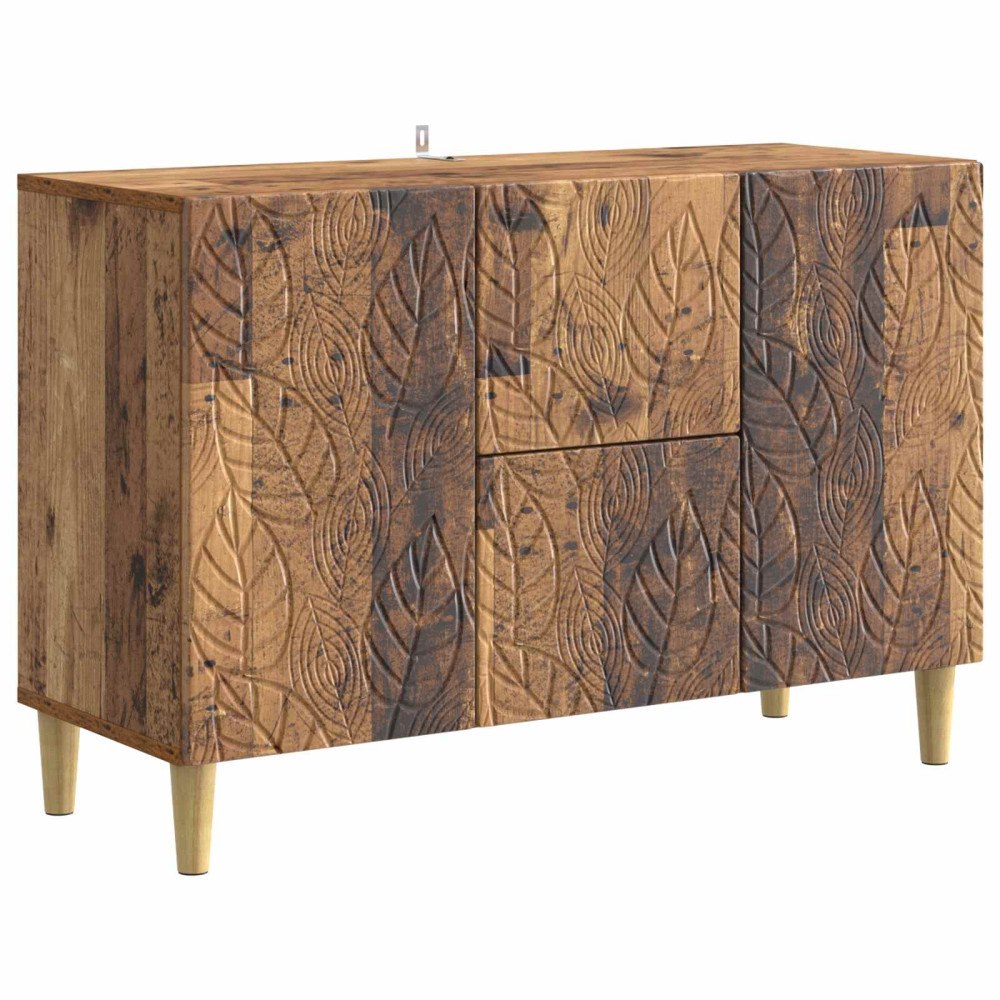 vidaXL Sideboard Gammalt trä 89 x 34,5 x 60 cm Konstruerat trä