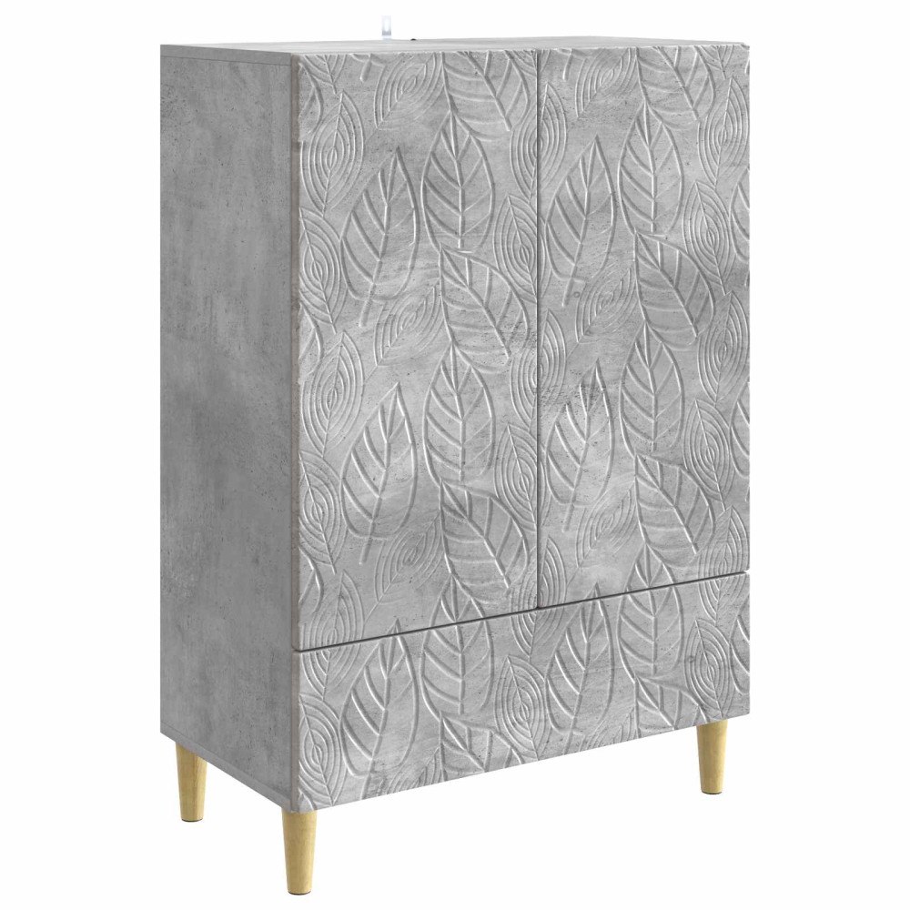 vidaXL Sideboard Betonggrå 66 x 34,5 x 95 cm Konstruerat trä