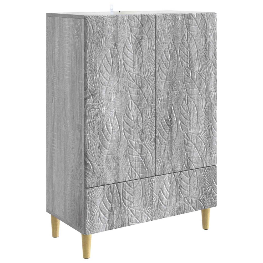 vidaXL Sideboard Grå Sonoma 66 x 34,5 x 95 cm Konstruerat trä