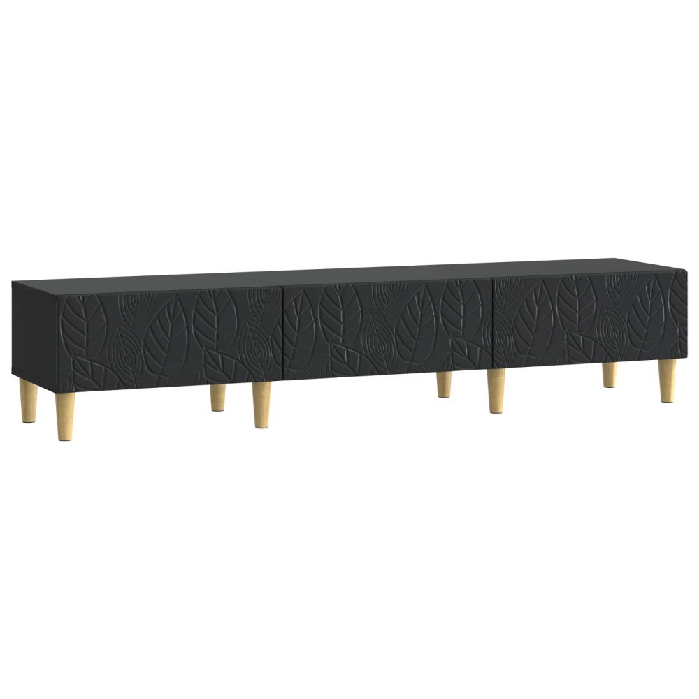 vidaXL TV-skåp 147 x 34,5 x 30 cm Svart Konstruerat trä