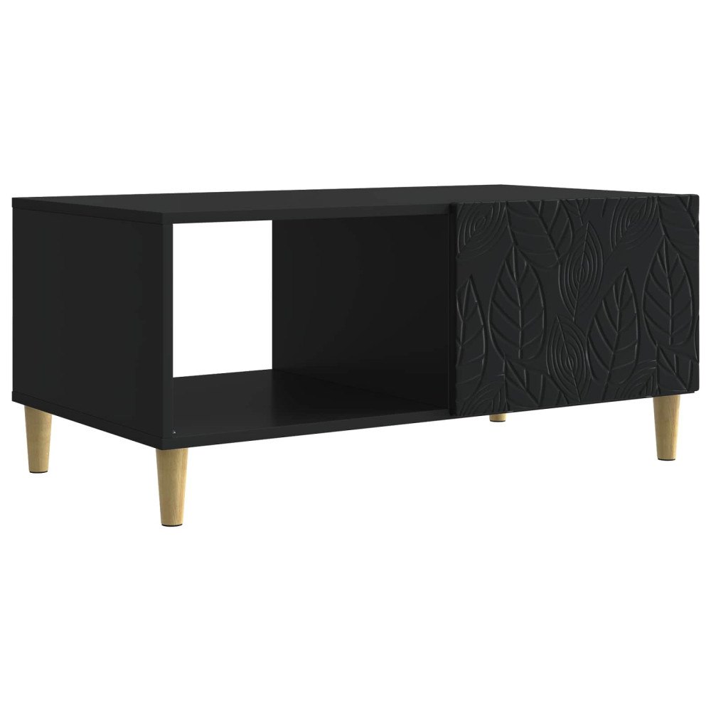 vidaXL Kaffeebord Svart 90 x 50 x 40 cm Konstruerat trä