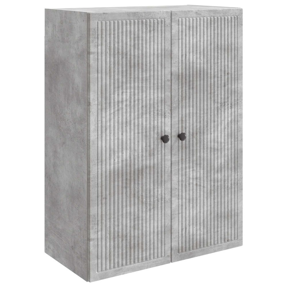 vidaXL Väggmonterat skåp Betonggrå 66 x 34,5 x 90 cm Konstruerat trä