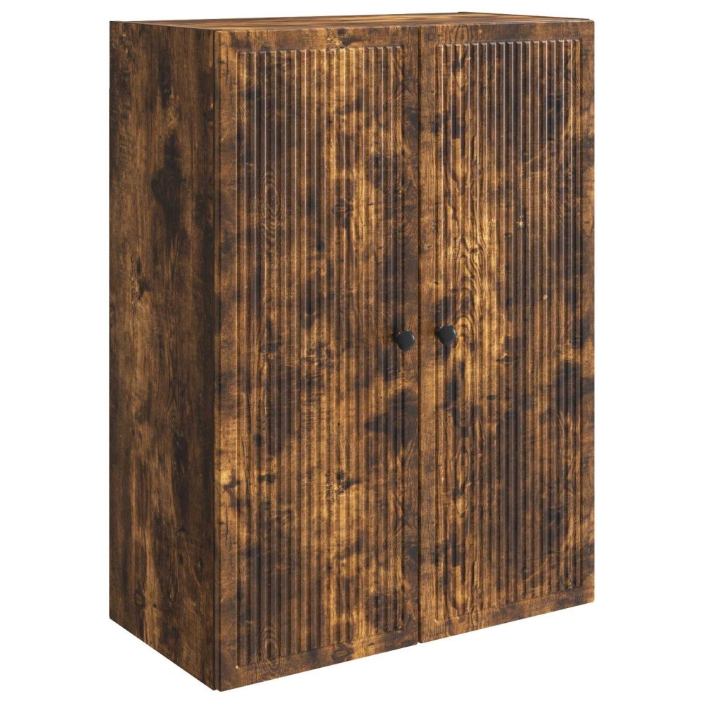 vidaXL Väggmonterat skåp Rökt ek 66 x 34,5 x 90 cm Konstruerat trä