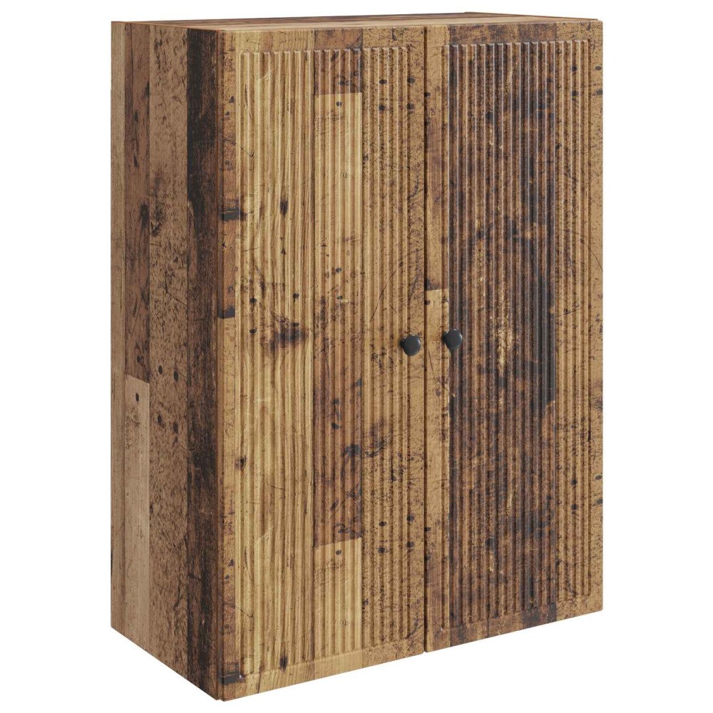 vidaXL Väggmonterat skåp Gammalt trä 66 x 34,5 x 90 cm Konstruerat trä