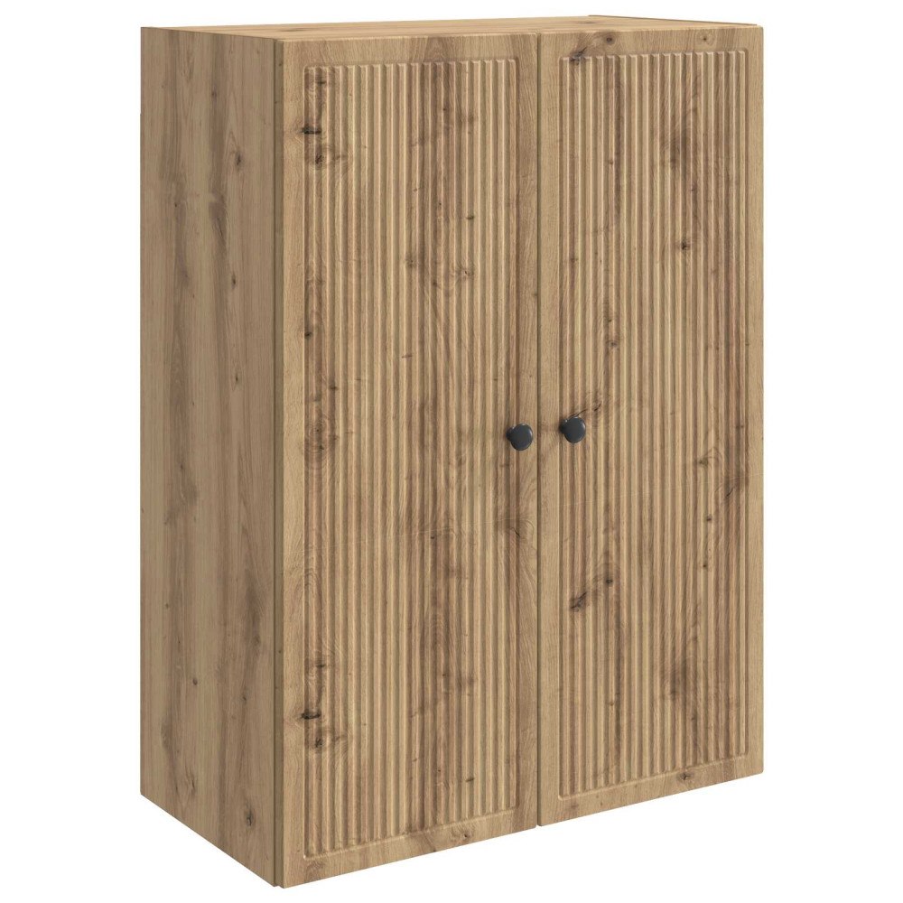 vidaXL Väggmonterat skåp Artisan-ek 66 x 34,5 x 90 cm Konstruerat trä