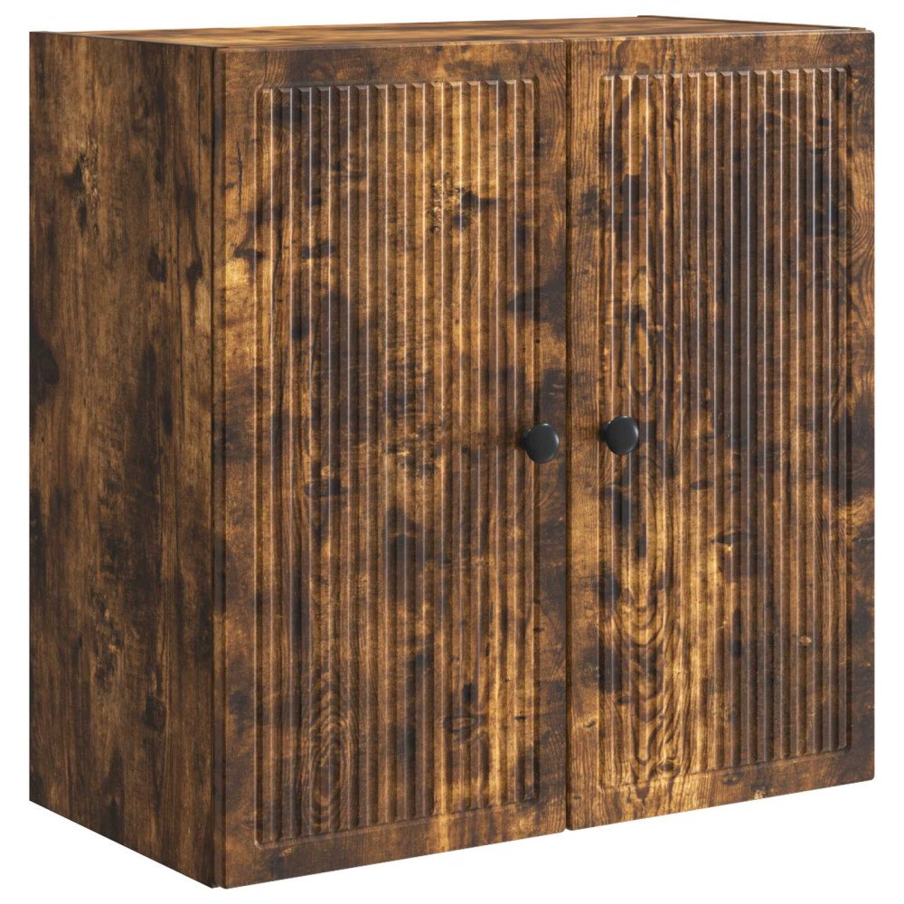 vidaXL Väggmonterat skåp Rökt ek 59 x 31 x 60 cm Konstruerat trä