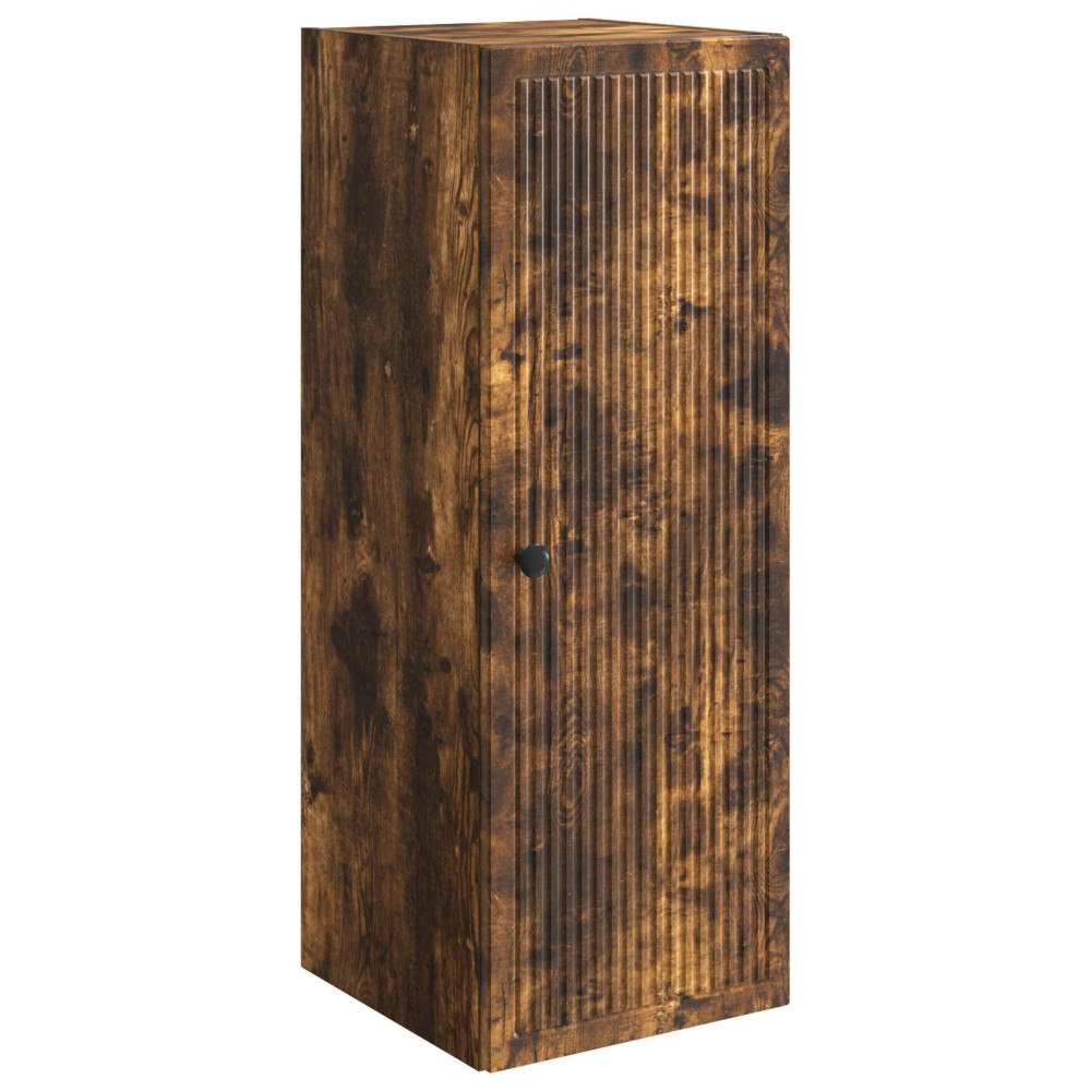vidaXL Väggmonterat skåp Rökt ek 33 x 34,5 x 90 cm Konstruerat trä