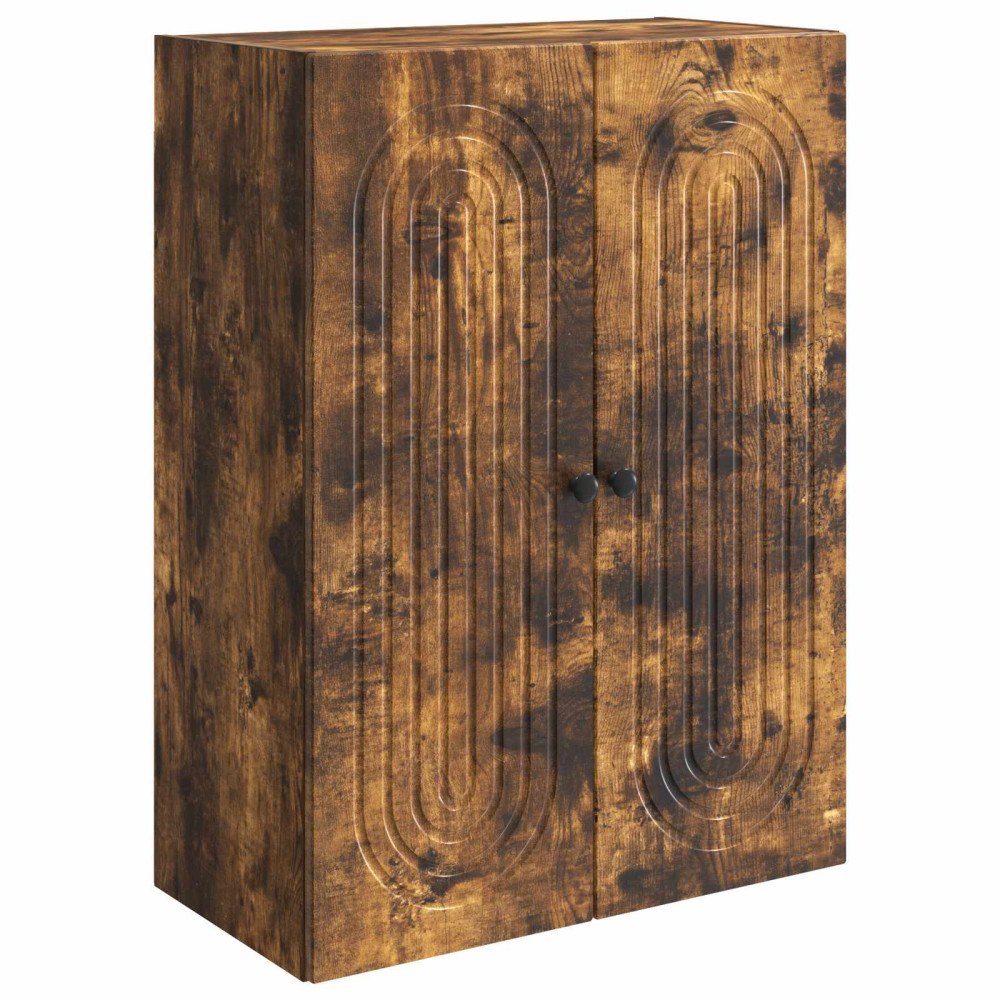 vidaXL Väggmonterat skåp Rökt ek 66 x 34,5 x 90 cm Konstruerat trä