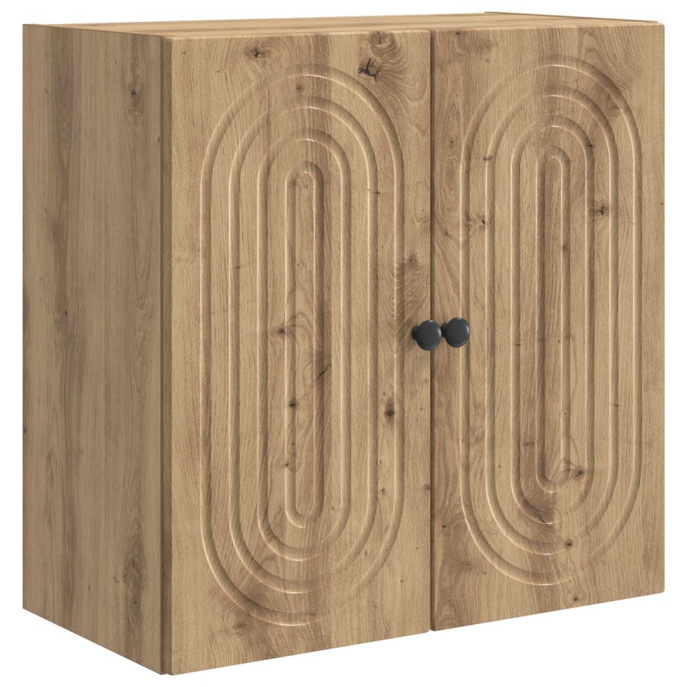 vidaXL Väggmonterat skåp Artisan-ek 59 x 31 x 60 cm Konstruerat trä