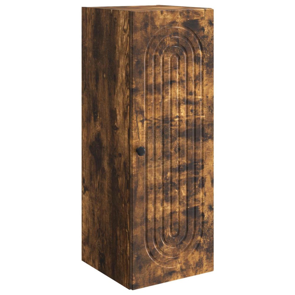 vidaXL Väggmonterat skåp Rökt ek 33 x 34,5 x 90 cm Konstruerat trä