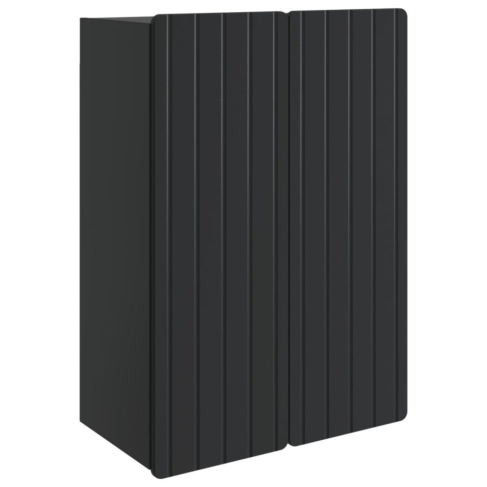 vidaXL Väggmonterat skåp Svart 66 x 34,5 x 92 cm Konstruerat trä
