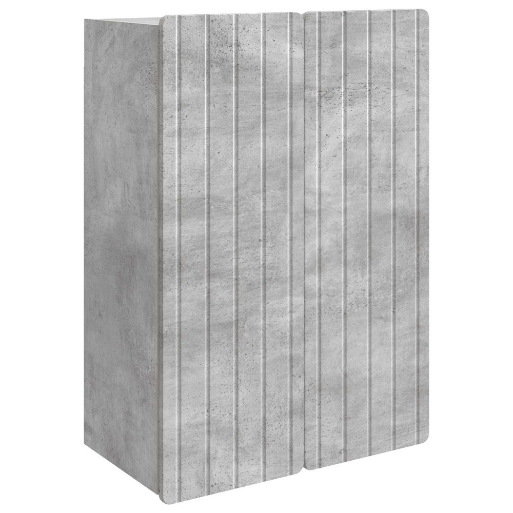 vidaXL Väggmonterat skåp Betonggrå 66 x 34,5 x 92 cm Konstruerat trä