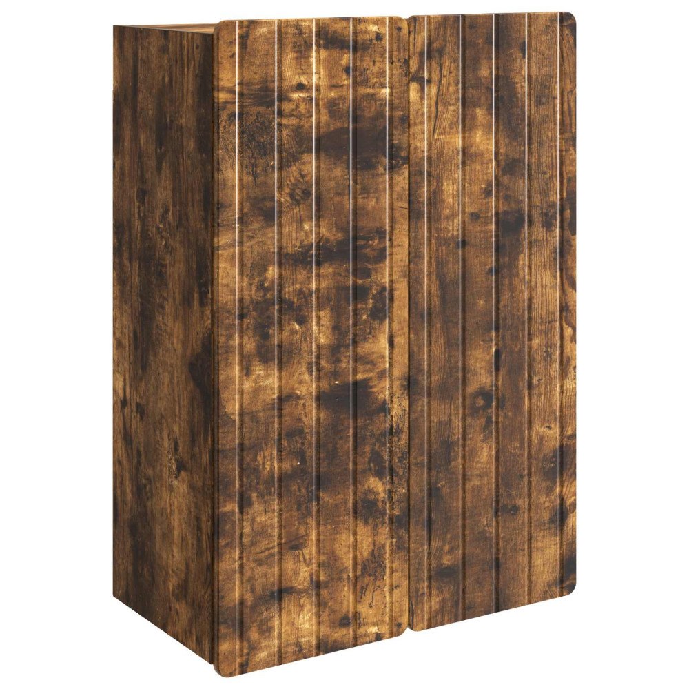 vidaXL Väggmonterat skåp Rökt ek 66 x 34,5 x 92 cm Konstruerat trä