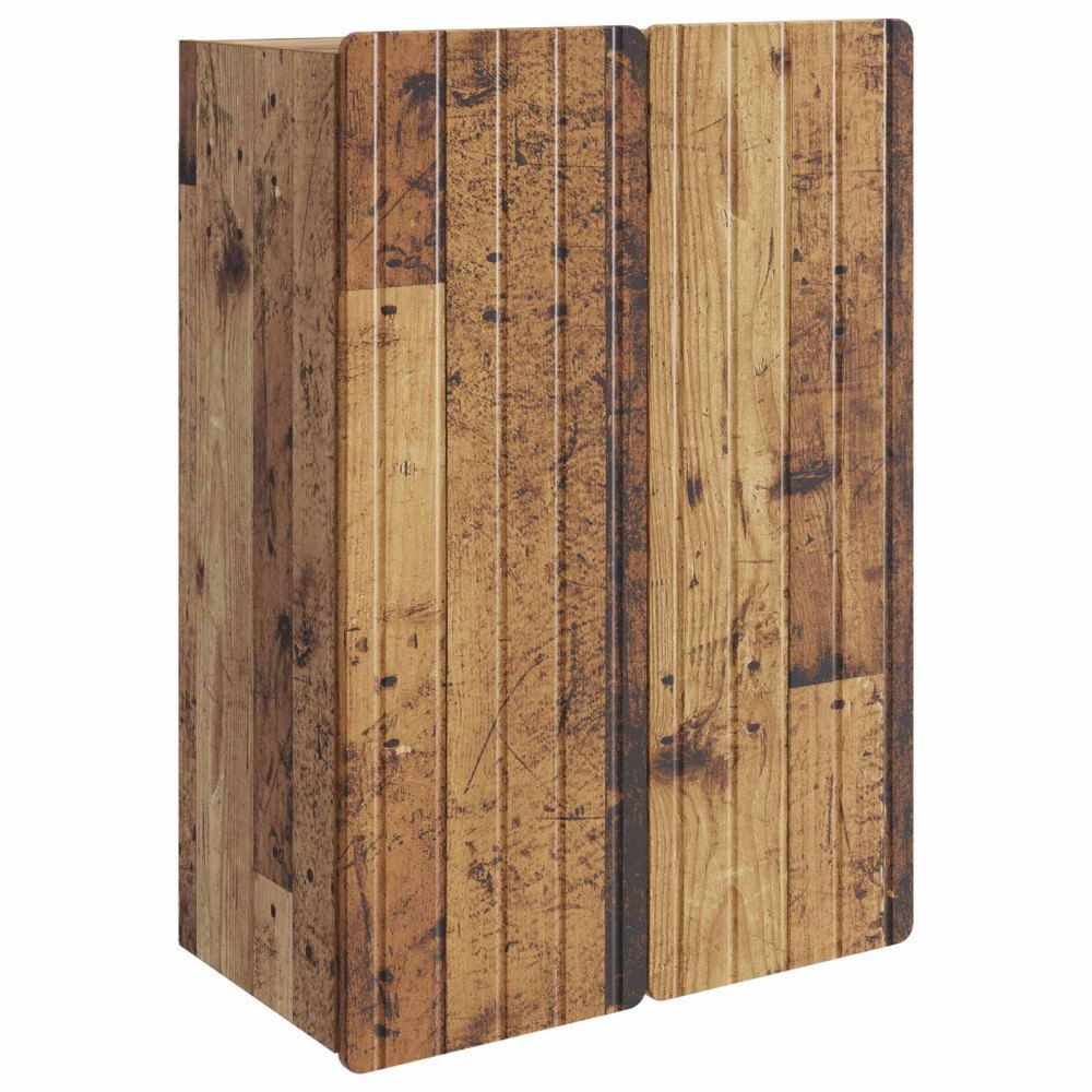 vidaXL Väggmonterat skåp Gammalt trä 66 x 34,5 x 92 cm Konstruerat trä