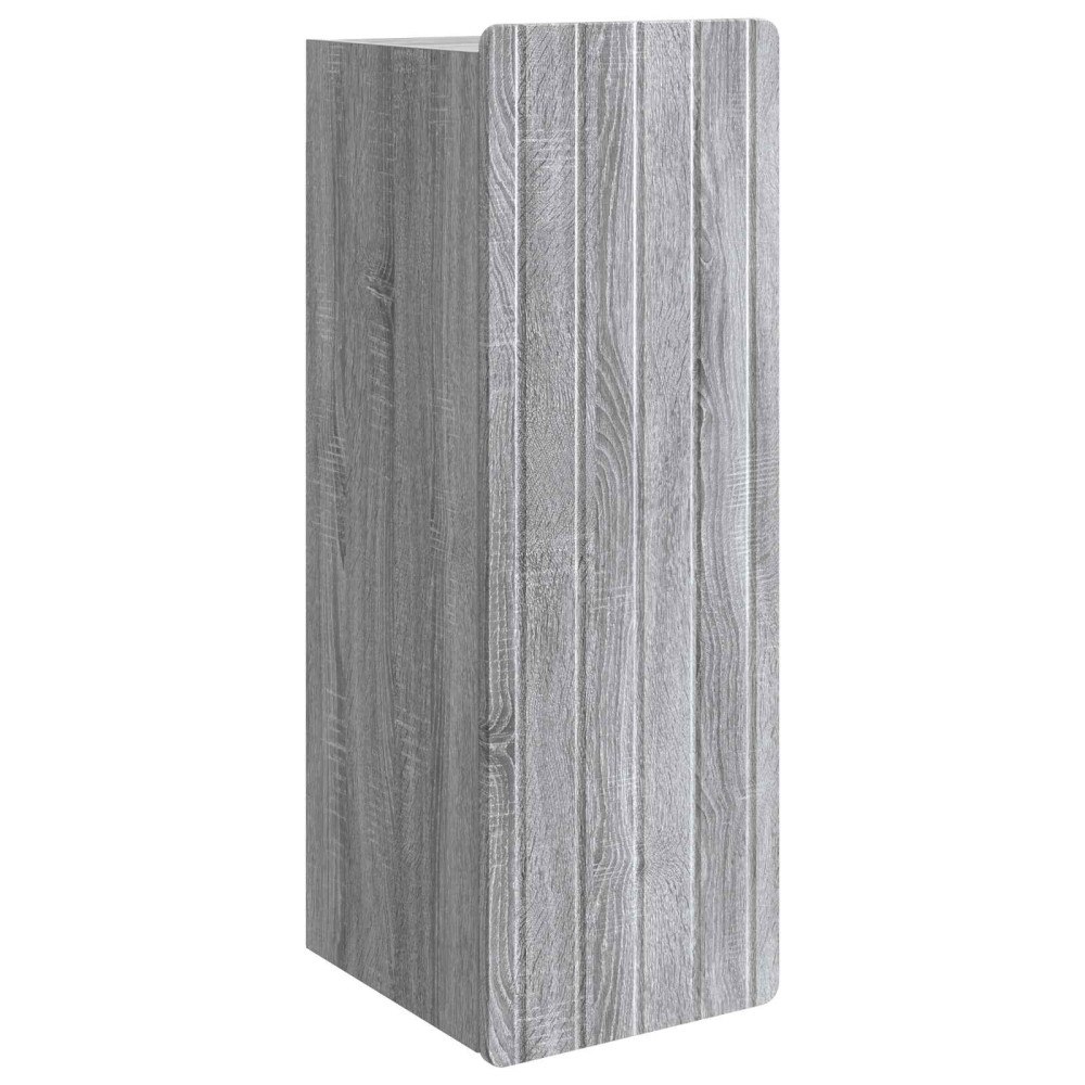 vidaXL Väggmonterat skåp Grå Sonoma 33 x 34,5 x 94 cm Konstruerat trä
