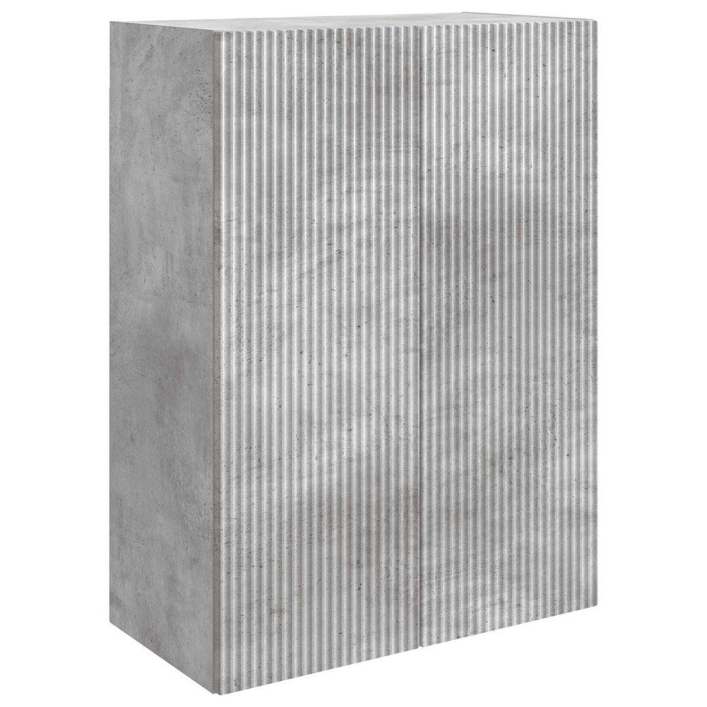 vidaXL Väggmonterat skåp Betonggrå 66 x 34,5 x 90 cm Konstruerat trä