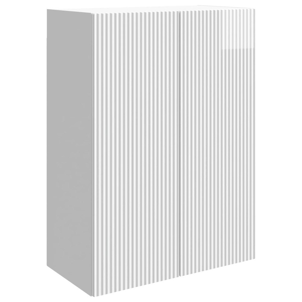 vidaXL Väggmonterat skåp Vit högglans 66 x 34,5 x 90 cm