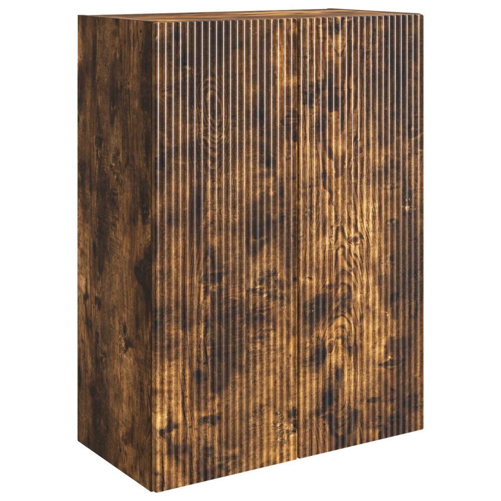 vidaXL Väggmonterat skåp Rökt ek 66 x 34,5 x 90 cm Konstruerat trä