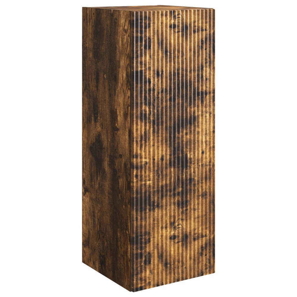 vidaXL Väggmonterat skåp Rökt ek 33 x 34,5 x 90 cm Konstruerat trä