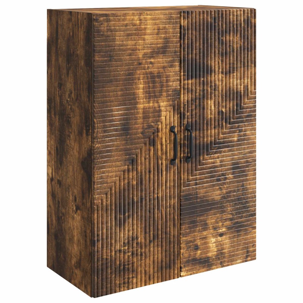 vidaXL Väggmonterat skåp Rökt ek 66 x 34,5 x 90 cm Konstruerat trä