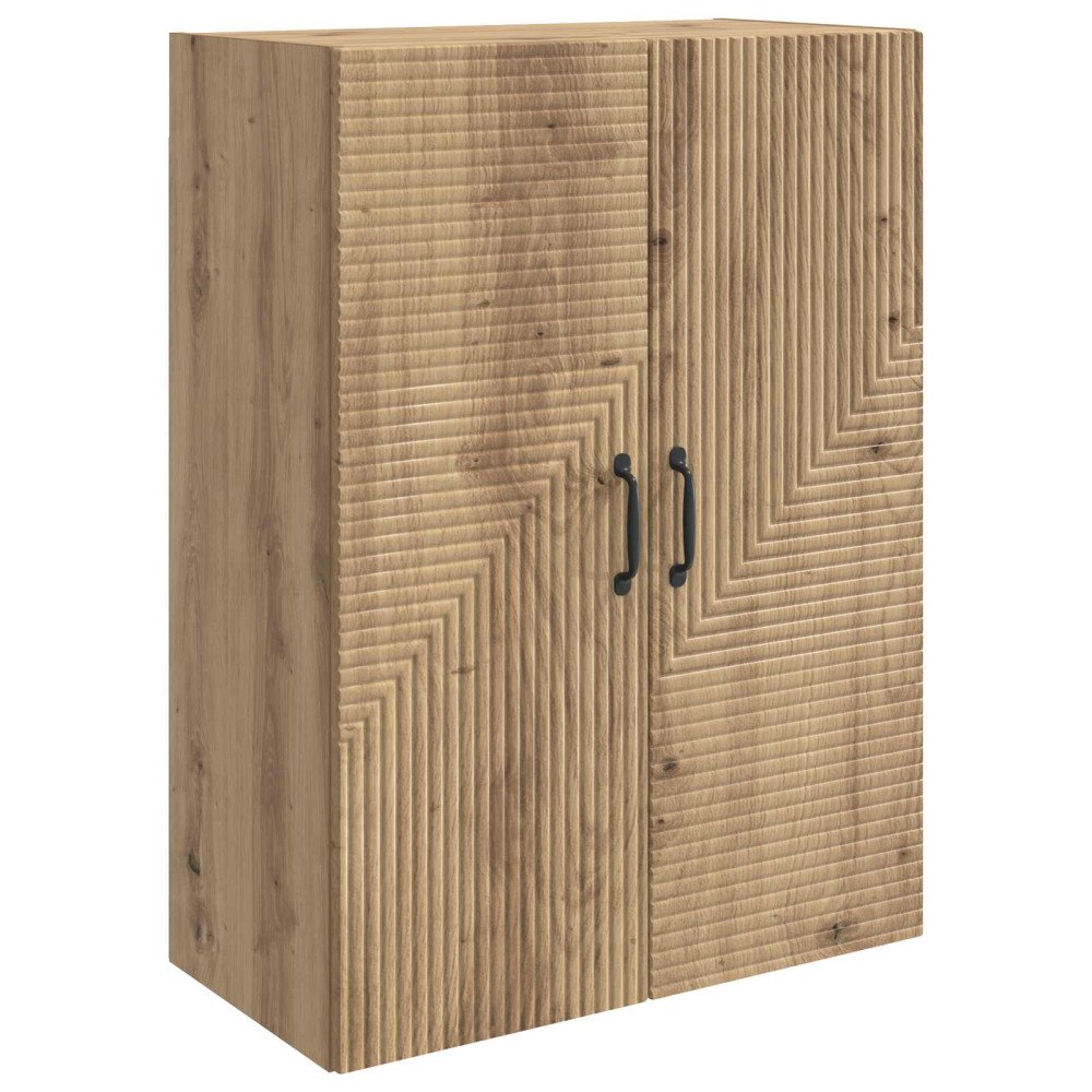 vidaXL Väggmonterat skåp Artisan-ek 66 x 34,5 x 90 cm Konstruerat trä