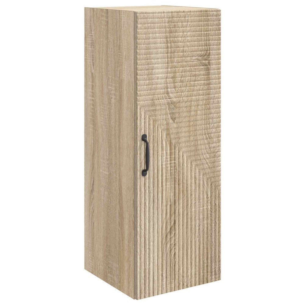 vidaXL Väggmonterat skåp Sonoma-ek 33 x 34,5 x 90 cm Konstruerat trä