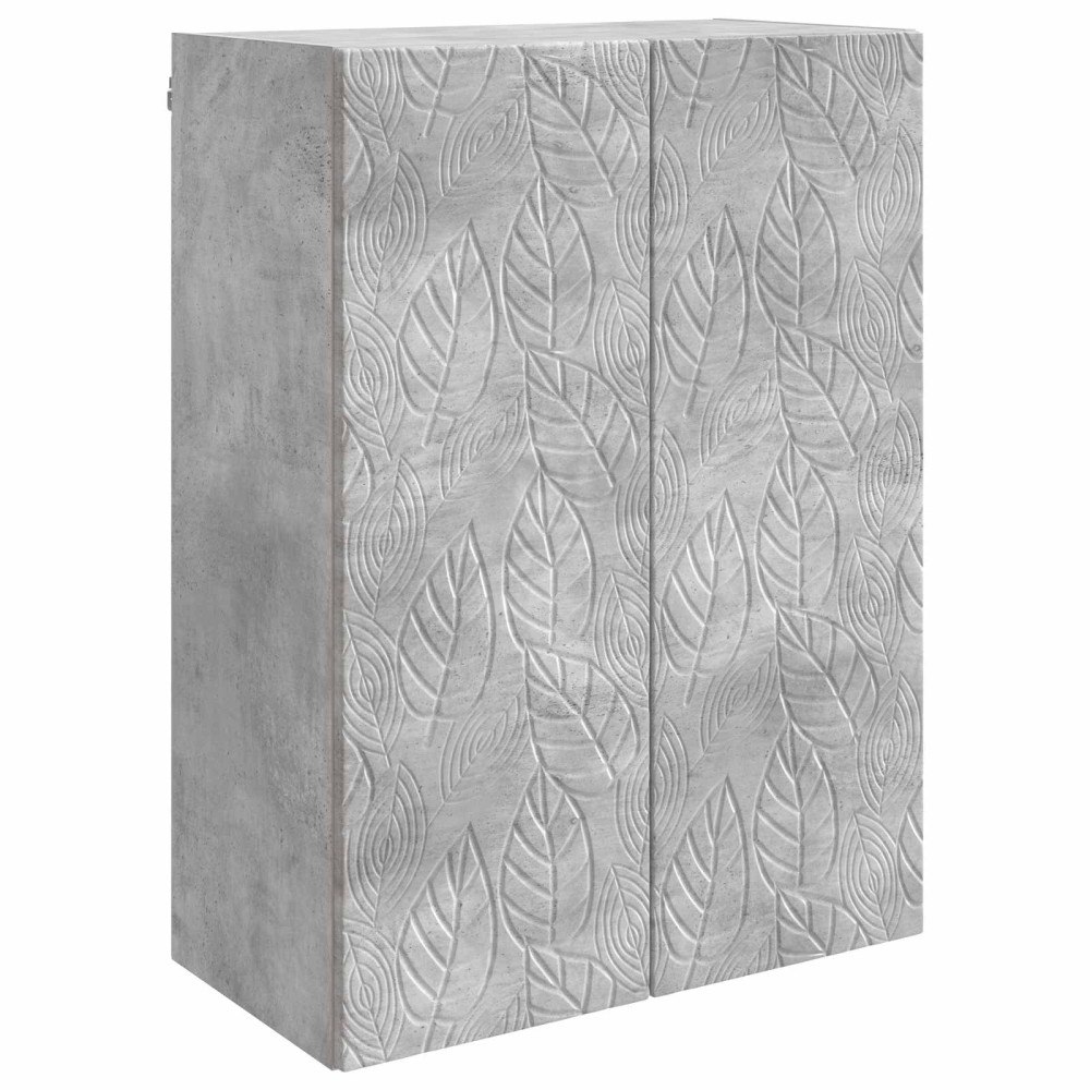 vidaXL Väggmonterat skåp Betonggrå 66 x 34,5 x 90 cm Konstruerat trä