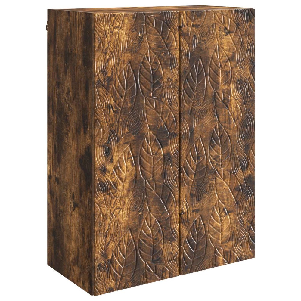 vidaXL Väggmonterat skåp Rökt ek 66 x 34,5 x 90 cm Konstruerat trä