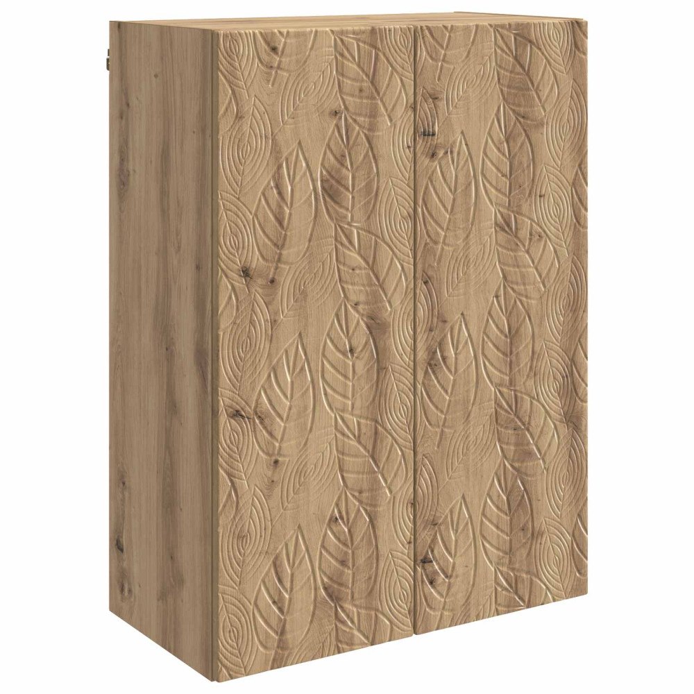 vidaXL Väggmonterat skåp Artisan-ek 66 x 34,5 x 90 cm Konstruerat trä