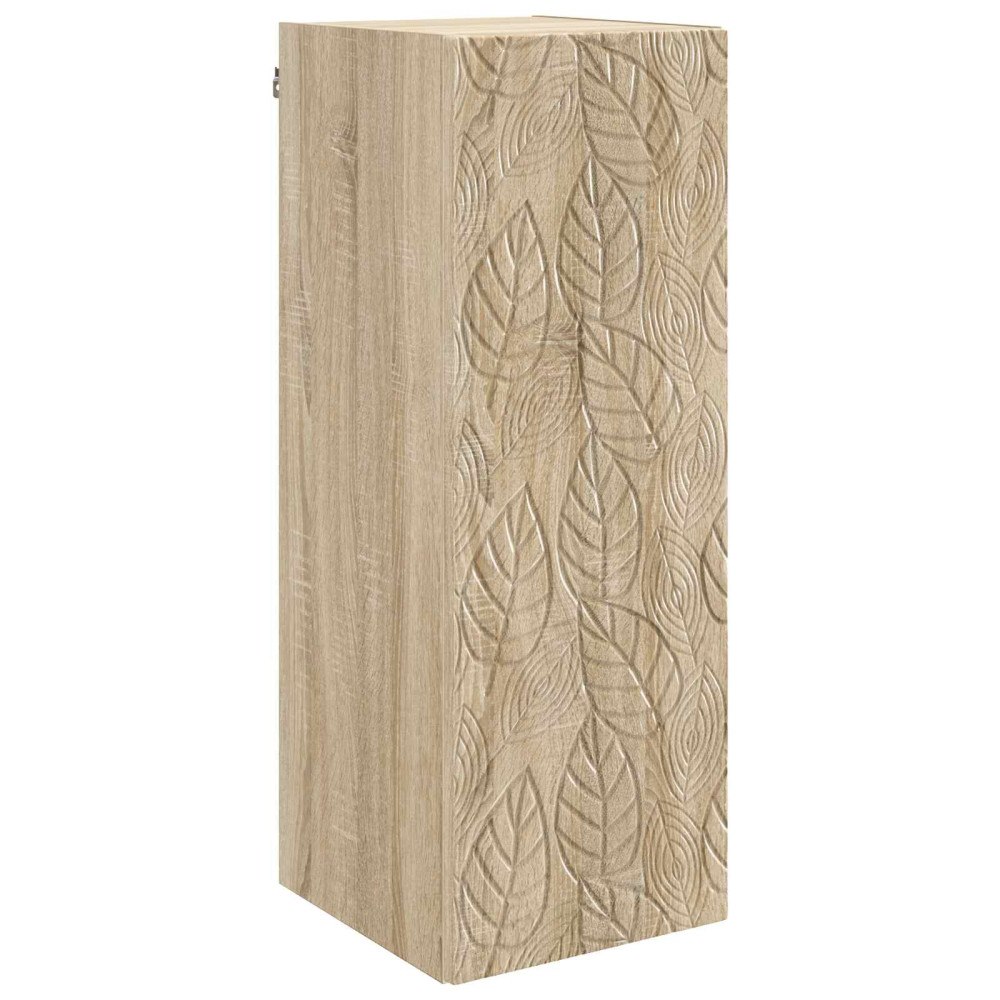 vidaXL Väggmonterat skåp Sonoma-ek 33 x 34,5 x 90 cm Konstruerat trä