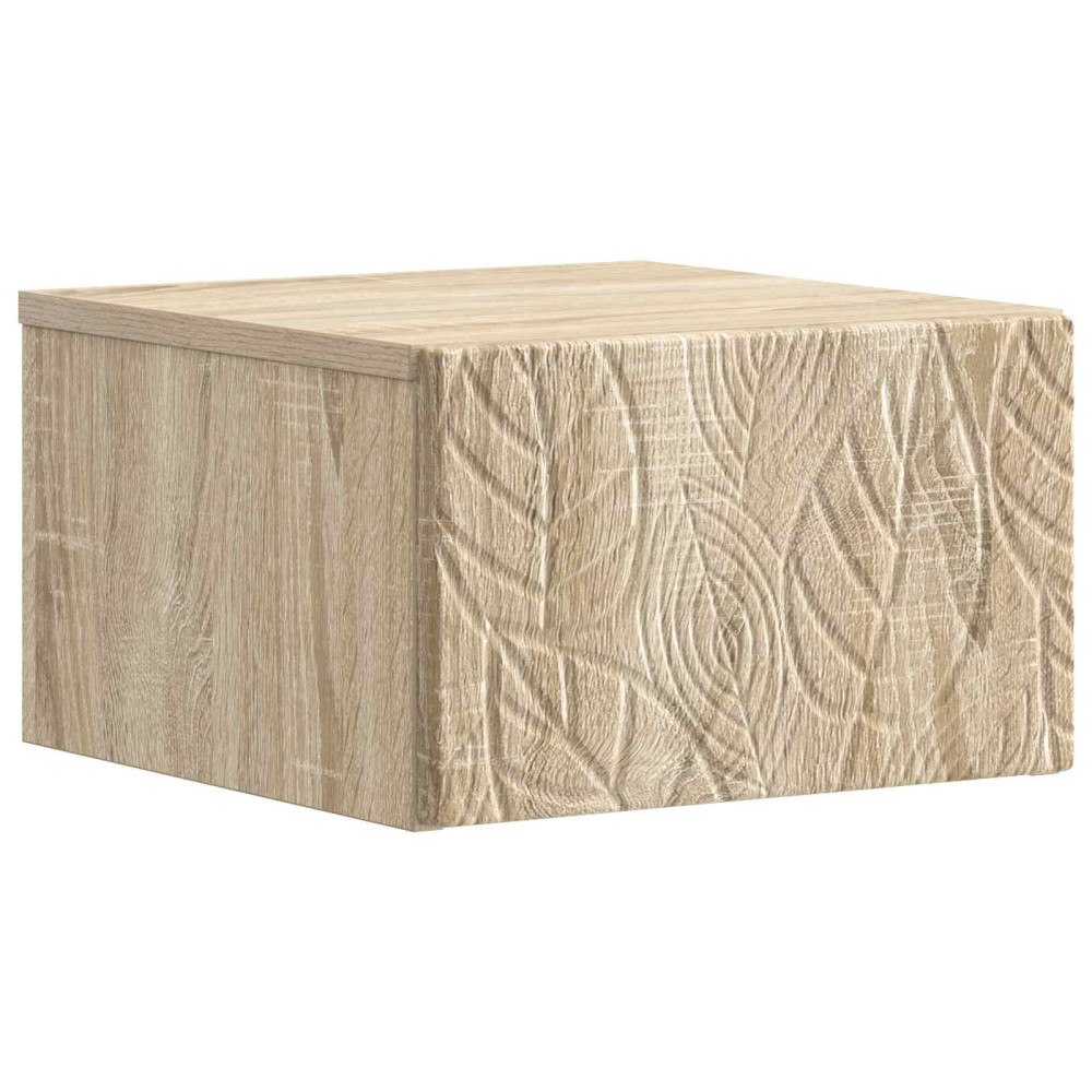 vidaXL Väggmonterat Sängbord Sonoma-ek 49 x 34,5 x 20 cm