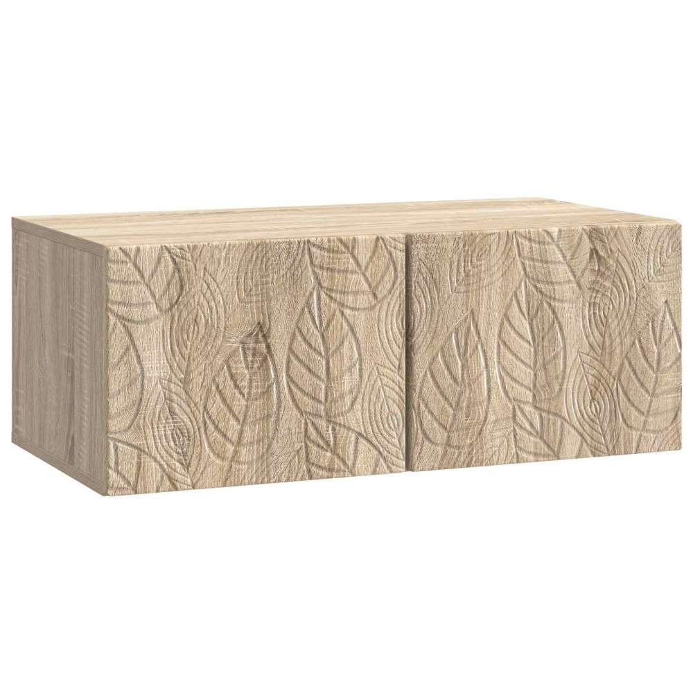 vidaXL Väggmonterad TV-bänk 59,5 x 41 x 30 cm Sonoma-ek