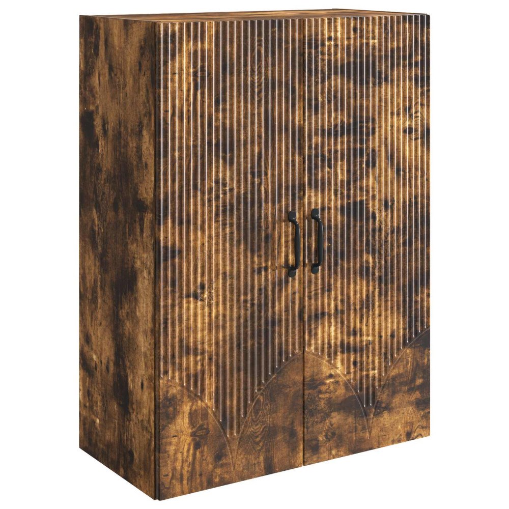 vidaXL Väggmonterat skåp Rökt ek 66 x 34,5 x 90 cm Konstruerat trä