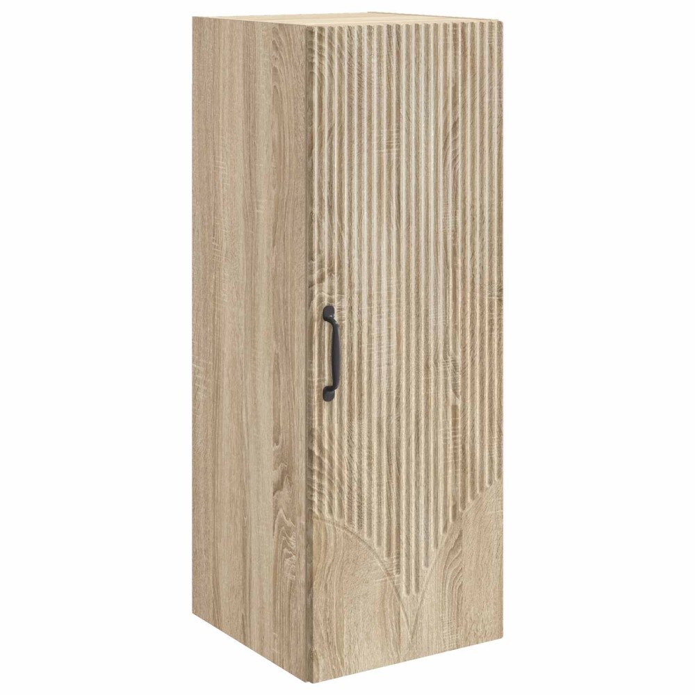 vidaXL Väggmonterat skåp Sonoma-ek 33 x 34,5 x 90 cm Konstruerat trä