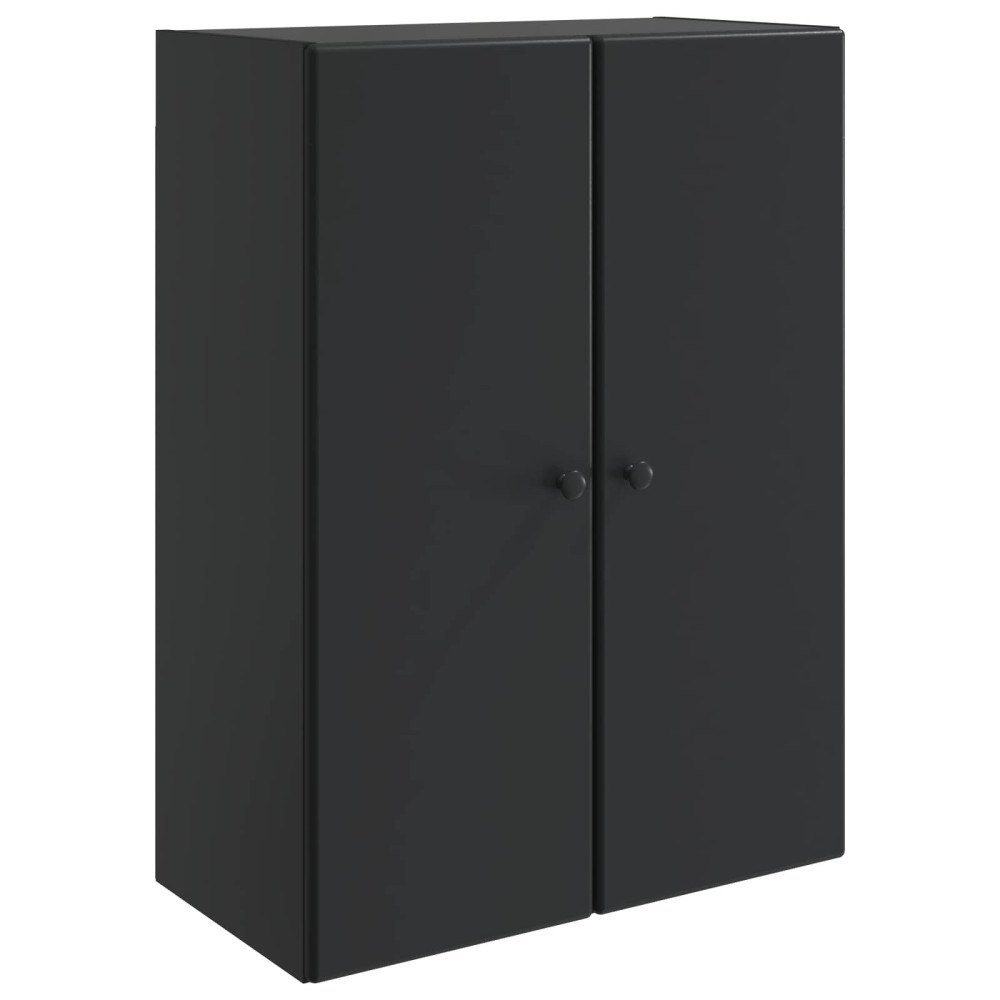vidaXL Väggmonterat skåp Svart 66 x 34,5 x 90 cm Konstruerat trä